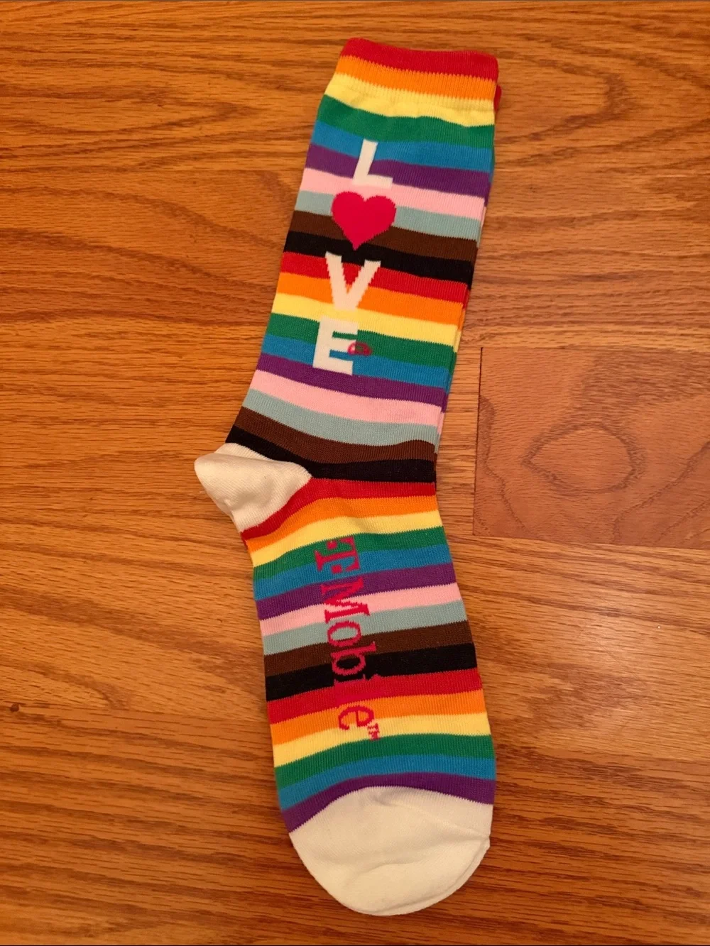 LOVE Rainbow Stripe Socks - Multicolor